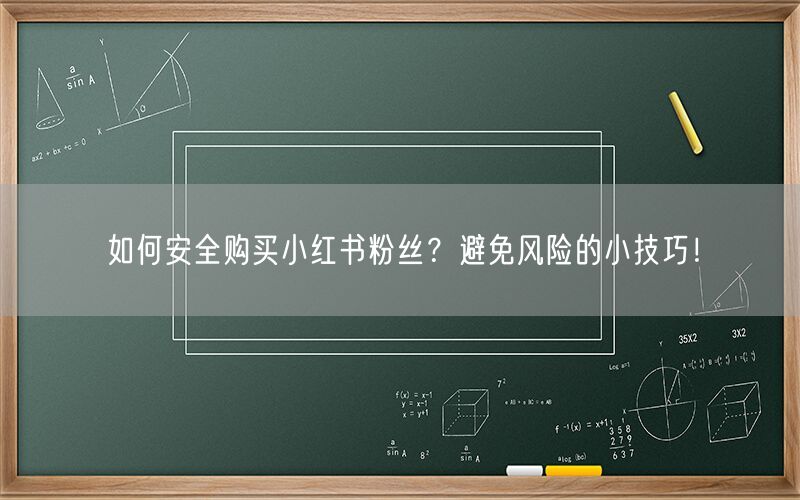 如何安全购买小红书粉丝？避免风险的小技巧！